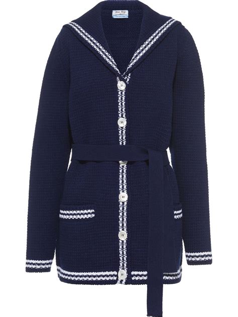 miu miu cardigan|sailor inspired cardigans.